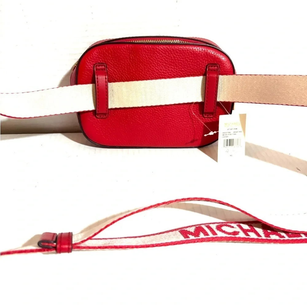 Michael Kors Red and Cream crossbody Belt Bag